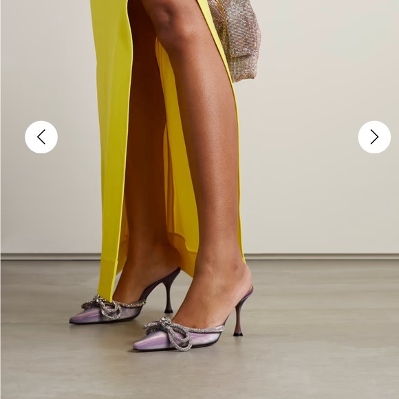 NEW Mach & Mach Crystal Bow Slip On Mule Size 39 - Picture 3 of 6